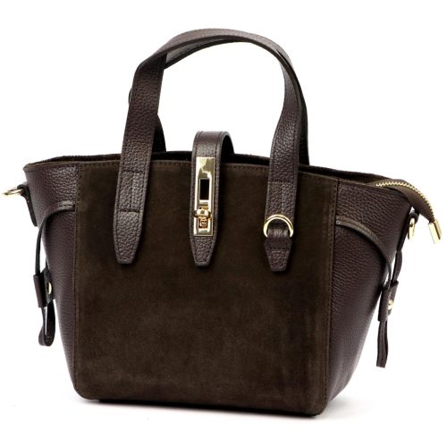  Dámska kožená kabelka Luka 24-092 hnedá, crossbody 31 x 20 x 12 cm