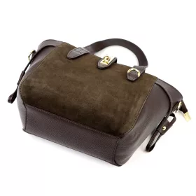   Dámska kožená kabelka Luka 24-092 hnedá, crossbody 31 x 20 x 12 cm