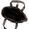  Dámska kožená kabelka Luka 24-092 hnedá, crossbody 31 x 20 x 12 cm