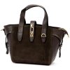  Dámska kožená kabelka Luka 24-092 hnedá, crossbody 31 x 20 x 12 cm