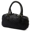  Dámska kožená kabelka cez rameno VS 042 čierna, bočná taška 37 x 19 x 11 cm
