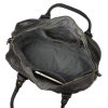  Dámska kožená kabelka cez rameno VS 042 čierna, bočná taška 37 x 19 x 11 cm
