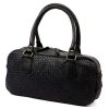  Dámska kožená kabelka cez rameno VS 042 čierna, bočná taška 37 x 19 x 11 cm