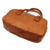  Dámska kožená kabelka cez rameno VS 042 koňakovej farby, bočná taška 37 x 19 x 11 cm