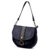  Dámska kožená kabelka VS 044 tmavomodrá, crossbody 25 x 22 x 11 cm