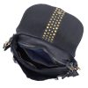  Dámska kožená kabelka VS 044 tmavomodrá, crossbody 25 x 22 x 11 cm
