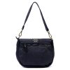  Dámska kožená kabelka VS 044 tmavomodrá, crossbody 25 x 22 x 11 cm