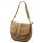  Dámska kožená kabelka VS 044 béžovej farby, crossbody 25 x 22 x 11 cm