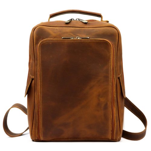 Florence 2004 MH barna női marhabőr hátizsák 28 x 36 x 11 cm