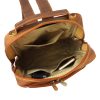 Florence 2004 MH barna női marhabőr hátizsák 28 x 36 x 11 cm