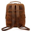 Florence 2004 MH barna női marhabőr hátizsák 28 x 36 x 11 cm