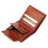 EL FORREST 1370-29 RFID konyak férfi bőr pénztárca 9.5 x 11.5 x 2.5 cm 