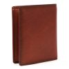 EL FORREST 1370-29 RFID konyak férfi bőr pénztárca 9.5 x 11.5 x 2.5 cm 