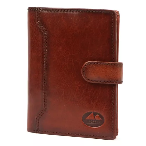 EL FORREST 703-29 RFID hnedá kožená peňaženka 10 x 13 x 3 cm