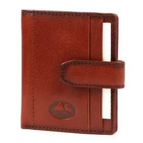   EL FORREST 713-29 RFID hnedé pánske kožené puzdro na doklady z hovädzej kože 8.5 x 9.5 x 2 cm