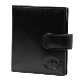    EL FORREST 874-67 RFID čierna pánska kožená peňaženka 9,5 x 10 x 2,5 cm