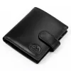  EL FORREST 874-67 RFID čierna pánska kožená peňaženka 9,5 x 10 x 2,5 cm