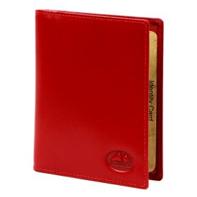   EL FORREST 876-47 RFID červené pánske kožené puzdro na doklady z hovädzej kože 9.5 x 12.3 x 1 cm