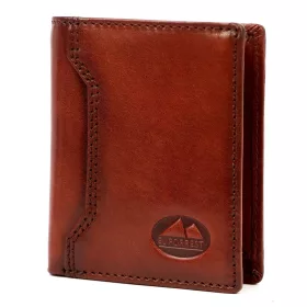   EL FORREST 992-29 RFID hnedá pánska kožená peňaženka 8 x 10 x 2.2 cm  