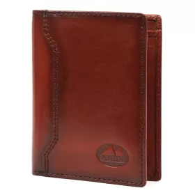    EL FORREST 993-29 RFID hnedé puzdro na dokumenty z hovädzej kože pre mužov 8,5 x 11 x 2 cm
