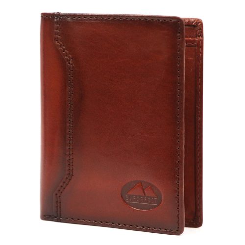  EL FORREST 993-29 RFID hnedé puzdro na dokumenty z hovädzej kože pre mužov 8,5 x 11 x 2 cm