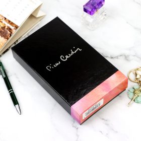    Pierre Cardin 02 LEAF-N 100 černá dámska lakovaná peňaženka 18,5 x 10 x 3 cm