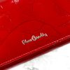  Pierre Cardin 02 LEAF-N 102 červená dámska lakovaná peňaženka 18,5 x 10 x 3 cm
