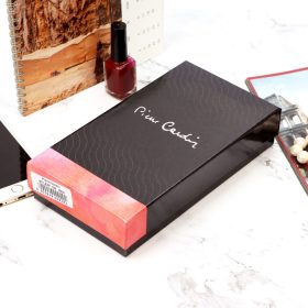    Pierre Cardin 02 LEAF-N 106 červená dámska lakovaná peňaženka 19 x 10 x 3 cm