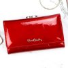  Pierre Cardin 02 LEAF-N 108 červená dámska lakovaná peňaženka 14,5 x 8,5 x 3 cm