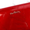  Pierre Cardin 02 LEAF-N 119 červená dámska lakovaná peňaženka 20 x 10,5 x 3 cm