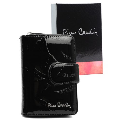  Kožená peňaženka Pierre Cardin 02 LEAF-N 115 čierna 9,5 x 13 x 3,5 cm