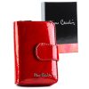  Pierre Cardin 02 LEAF-N 115 červená dámska lakovaná peňaženka 9,5 x 13 x 3,5 cm