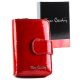  Pierre Cardin 02 LEAF-N 115 červená dámska lakovaná peňaženka 9,5 x 13 x 3,5 cm