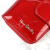  Pierre Cardin 02 LEAF-N 115 červená dámska lakovaná peňaženka 9,5 x 13 x 3,5 cm