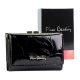  Pierre Cardin 02 LEAF-N 117 černá dámska lakovaná peňaženka 12,5 x 8 x 3,5 cm