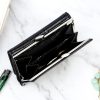  Pierre Cardin 02 LEAF-N 117 černá dámska lakovaná peňaženka 12,5 x 8 x 3,5 cm