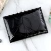  Pierre Cardin 02 LEAF-N 117 černá dámska lakovaná peňaženka 12,5 x 8 x 3,5 cm