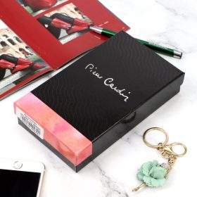    Pierre Cardin 02 LEAF-N 114 bordová dámska lakovaná peňaženka 17,5 x 9,5 x 3,5 cm