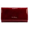  Pierre Cardin 02 LEAF-N 114 bordová dámska lakovaná peňaženka 17,5 x 9,5 x 3,5 cm