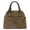 Luka 24-094 taupe női velúr bőr bőr kézitáska 26 x 21 x 10 cm