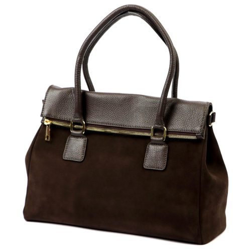 Luka 24-095 MN barna női bőr kézitáska 37 x 25 x 15 cm