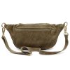Luka 24-091 taupe férfi velúr bőr bőr kézitáska 35 x 15 x 11 cm