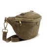 Luka 24-091 taupe férfi velúr bőr bőr kézitáska 35 x 15 x 11 cm