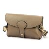 Luka 24-076 DOLLARO taupe női bőr kézitáska 22 x 15 x 6 cm
