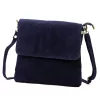  Dámska tmavomodrá semišová crossbody kabelka Luka 24-090 24 x 22 x 5 cm