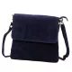  Dámska tmavomodrá semišová crossbody kabelka Luka 24-090 24 x 22 x 5 cm