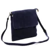  Dámska tmavomodrá semišová crossbody kabelka Luka 24-090 24 x 22 x 5 cm
