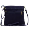  Dámska tmavomodrá semišová crossbody kabelka Luka 24-090 24 x 22 x 5 cm