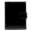  Pánska kožená peňaženka Cavaldi 0001L-P-BS s RFID čipom, čierna, 9 x 12 x 2,5 cm