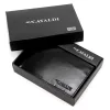  Pánska kožená peňaženka Cavaldi 0001-P-BS s RFID čipom, čierna, 9 x 12 x 2,5 cm